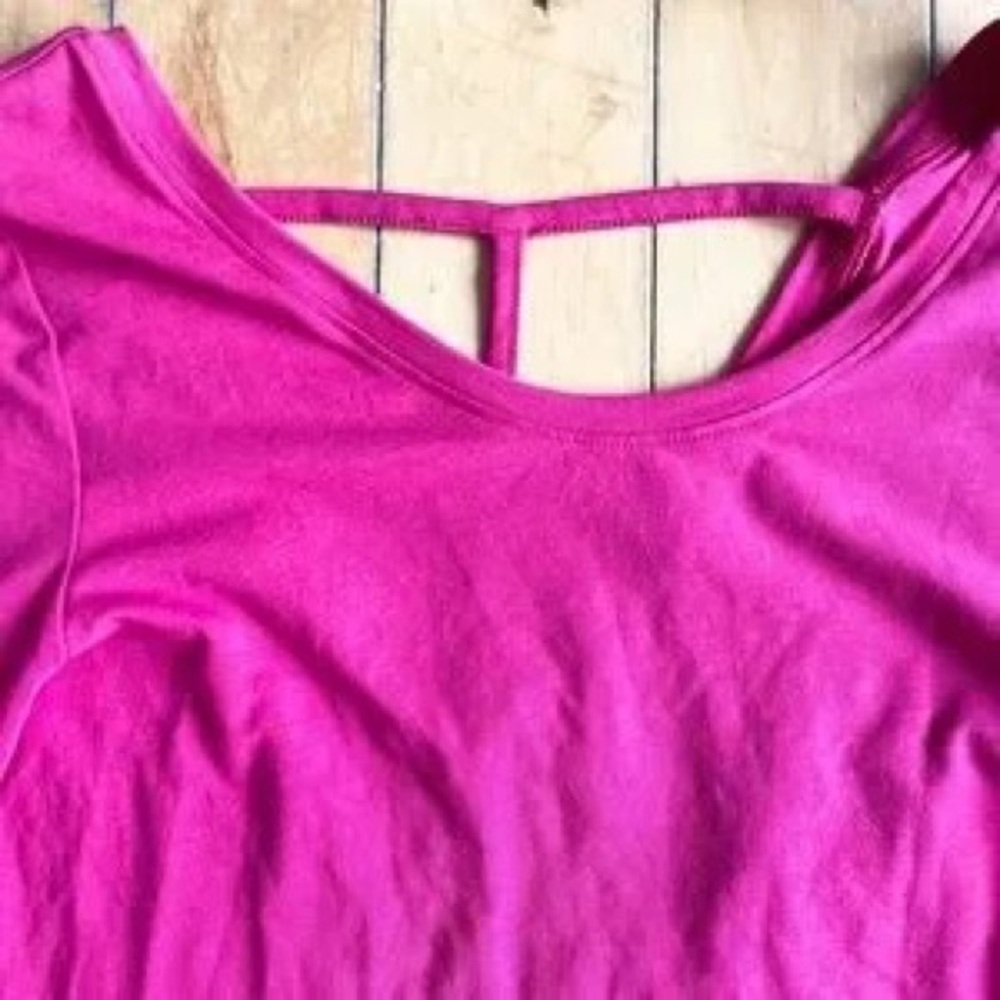 Women’s Fuchsia 3/4 Sleeve Bodycon Dress - Picture 3 of 4